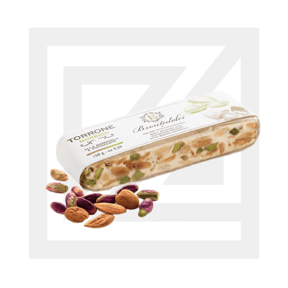 Torrone ostiato alla Mandorla e Pistacchio