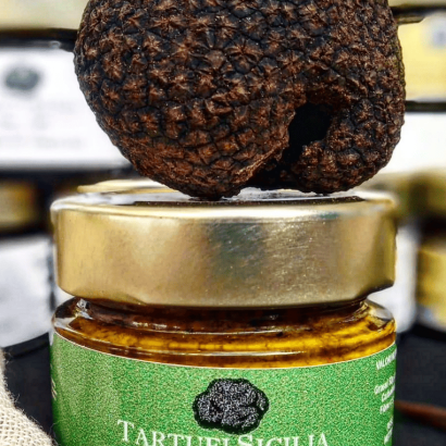 Crema al pistacchio e tartufo nero